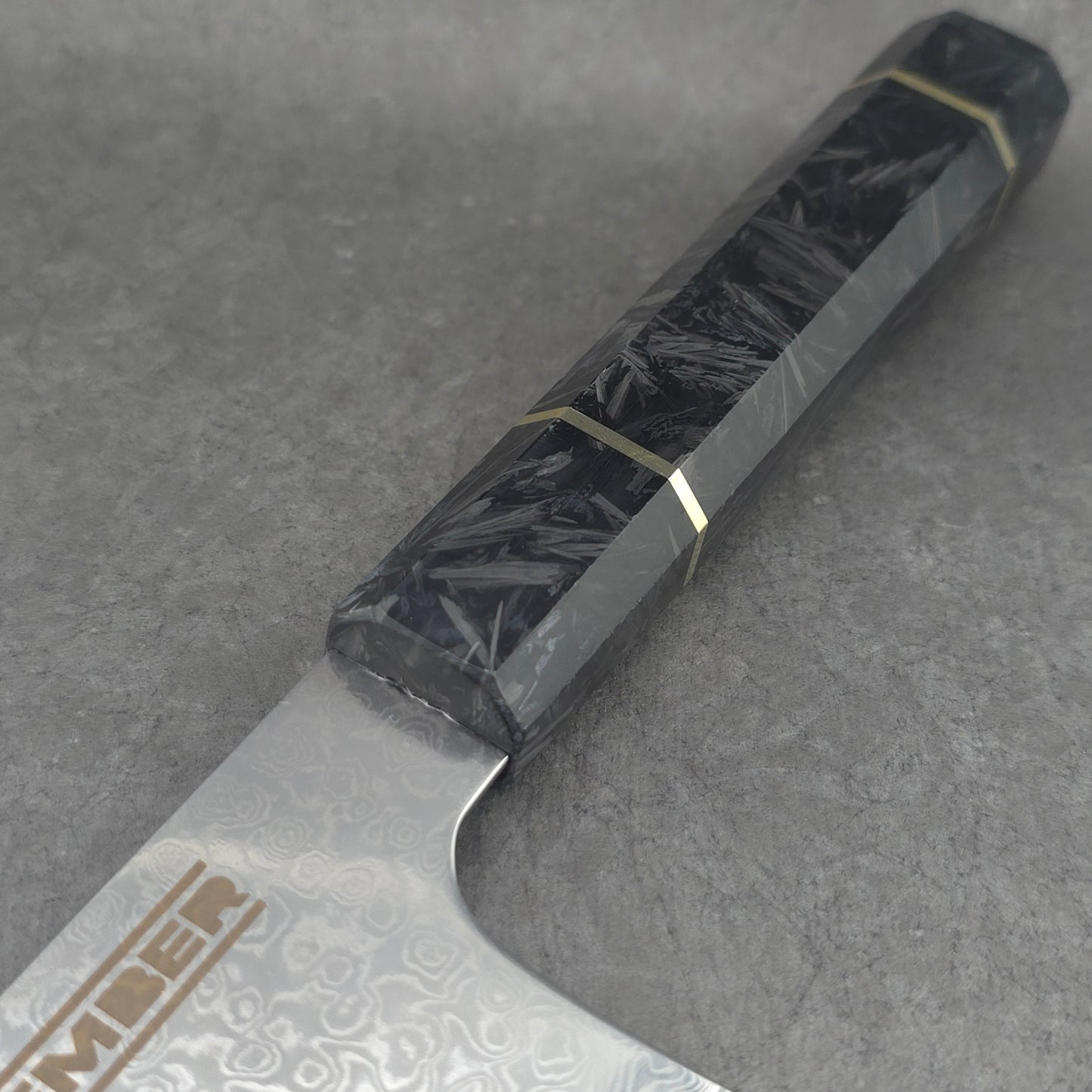 YUGEN! CUCHILLO DE CARNICERO 8.5" Acero de Damasco