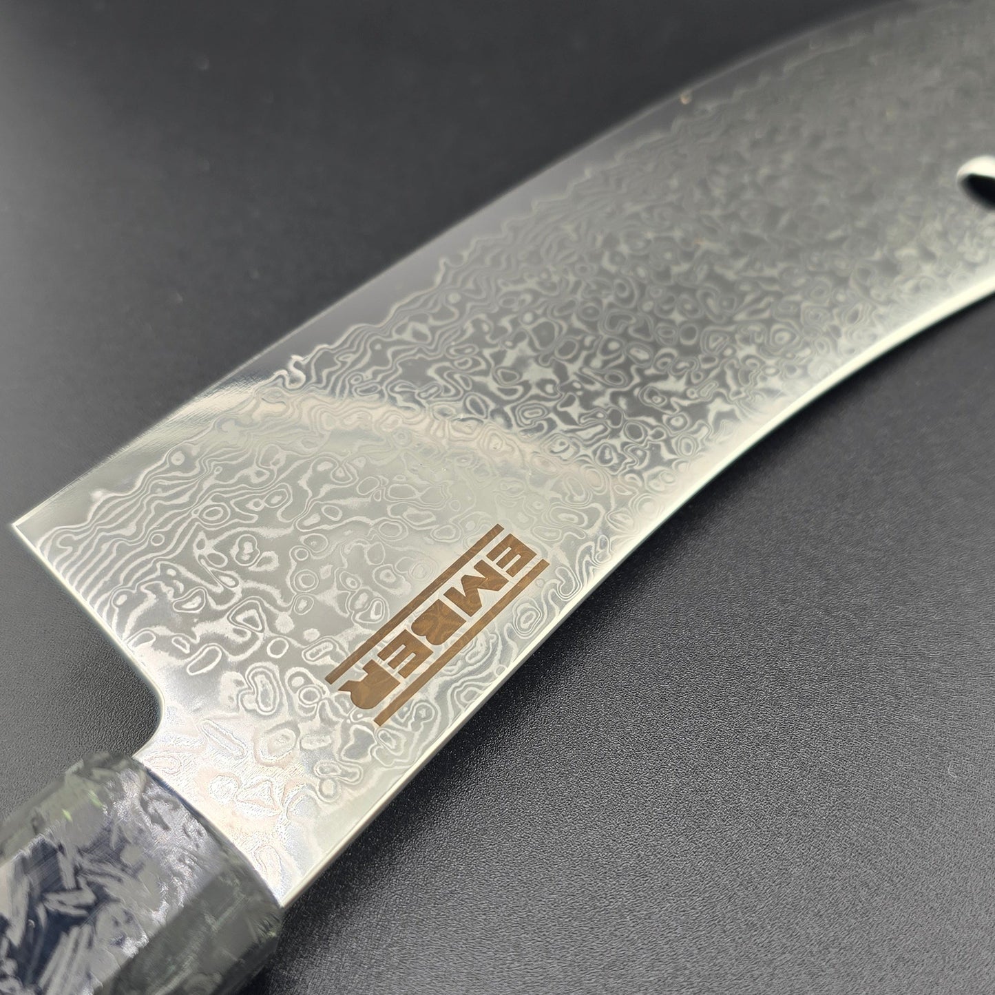 YUGEN! CUCHILLO DE CARNICERO 8.5" Acero de Damasco