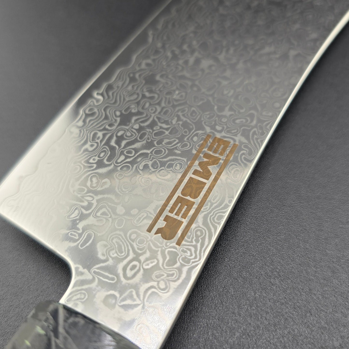 YUGEN! CUCHILLO DE CARNICERO 8.5" Acero de Damasco
