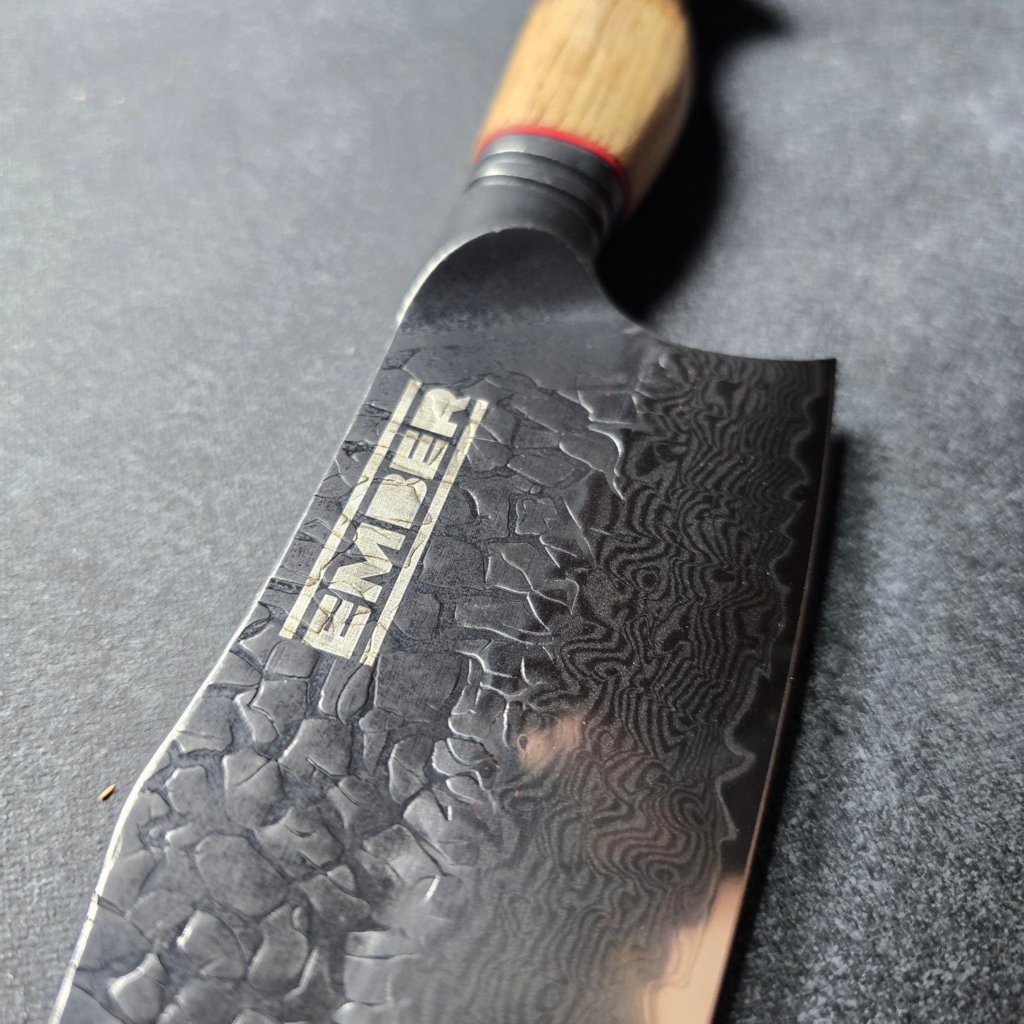 ASKA! SANTOKU STONEWASH Y DAMASCO 7"