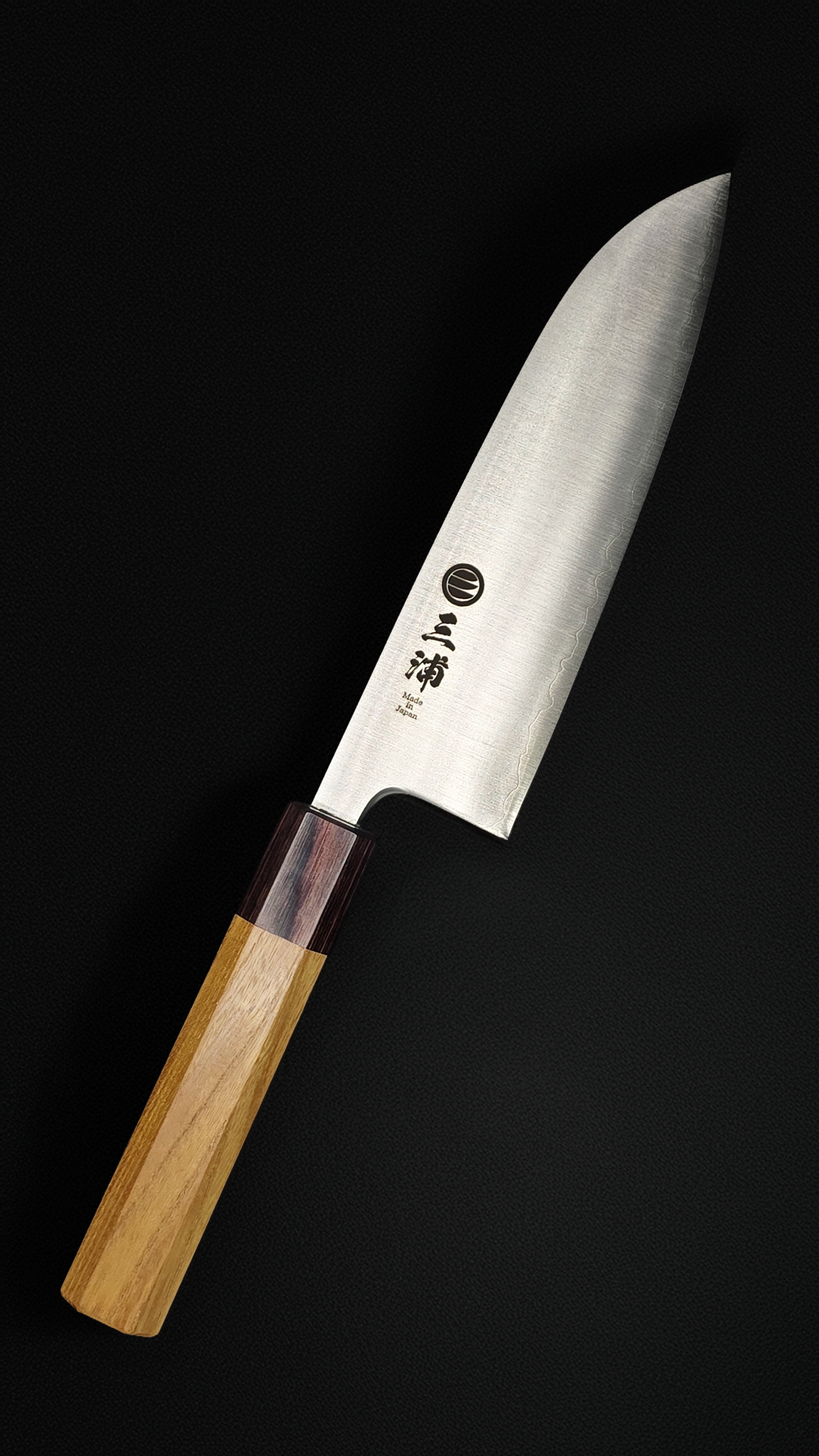 JAPONES: SANTOKU 165mm AOGAMI SUPER MANGO EN KEYAKI