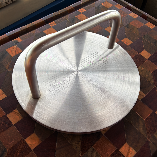 PRENSA DE SELLADO - ACERO INOXIDABLE 8mm (1.5kg) - BURGER SMASHER