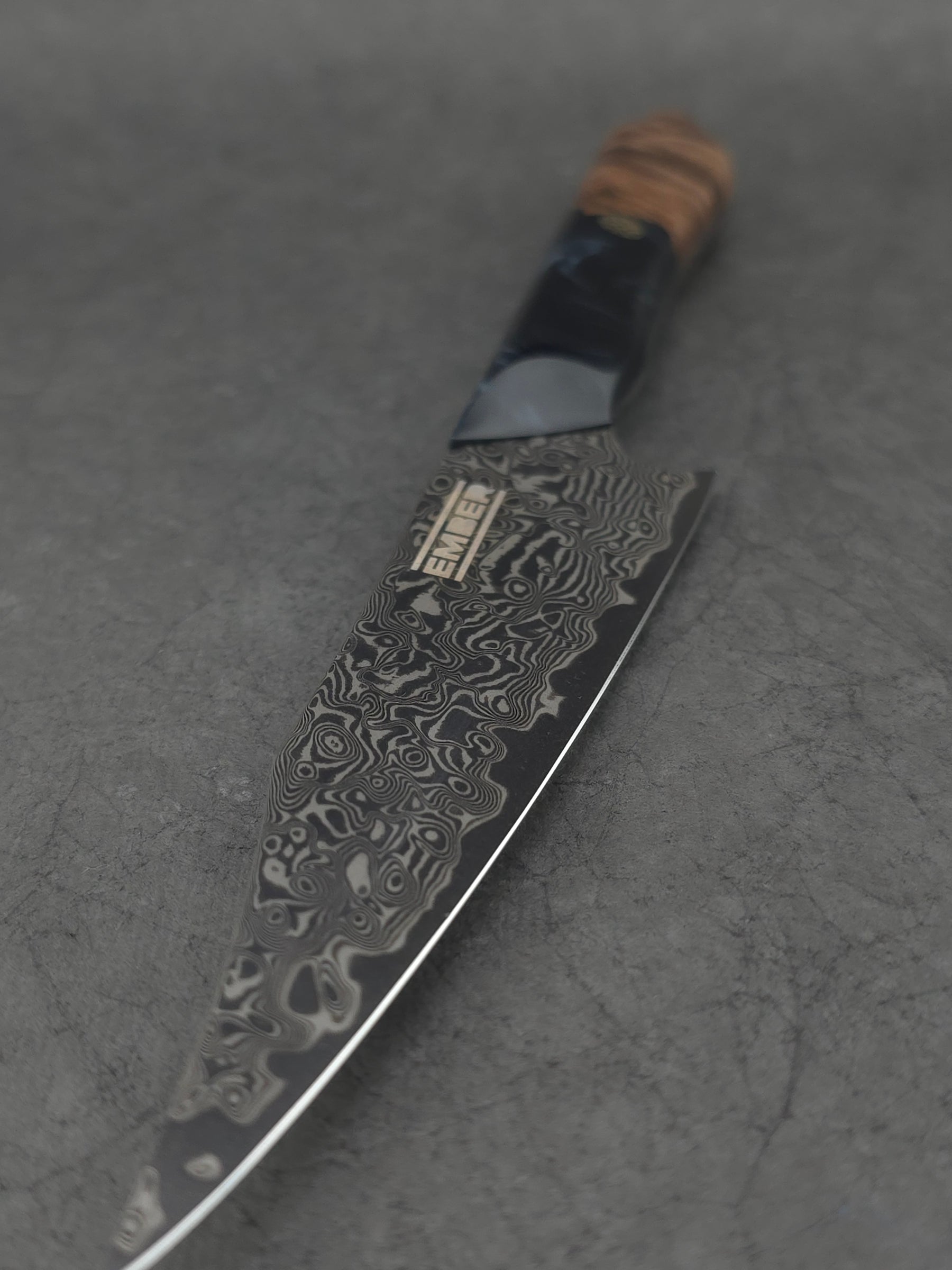 DASTAN UTILITARIO 6" Acero de Damasco recubrimiento DLC