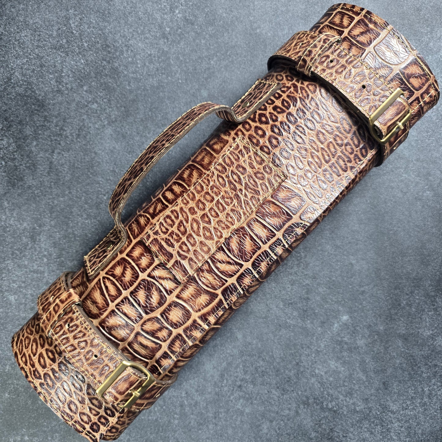 Porta Cuchillos x 12 - CROC LEOPARDO