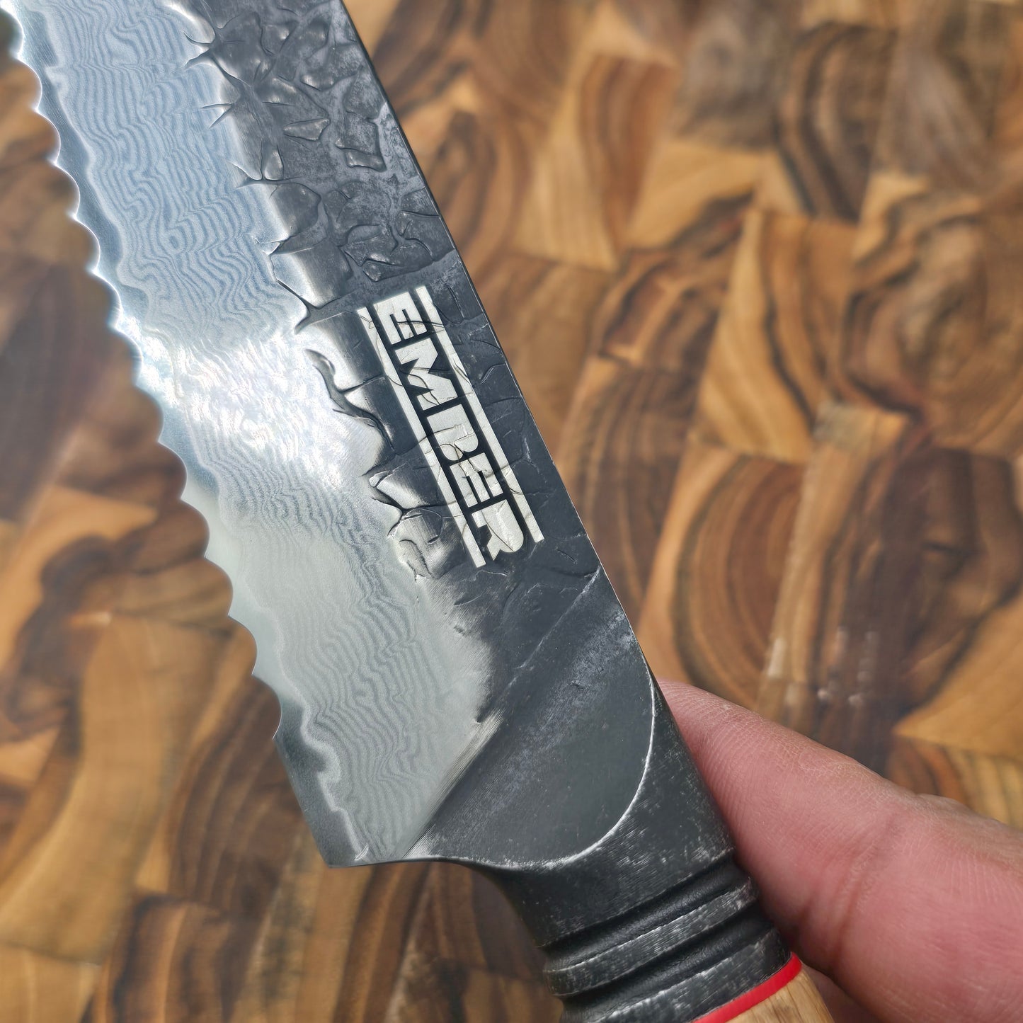 ASKA! SERRADO (PAN) STONEWASH Y DAMASCO 8"