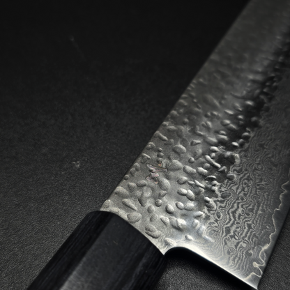 JAPONES: NAKIRI 150mm GEN BLACK DAMASCO NEGRO VG-10 MANGO EN PAKKAWOOD NEGRA