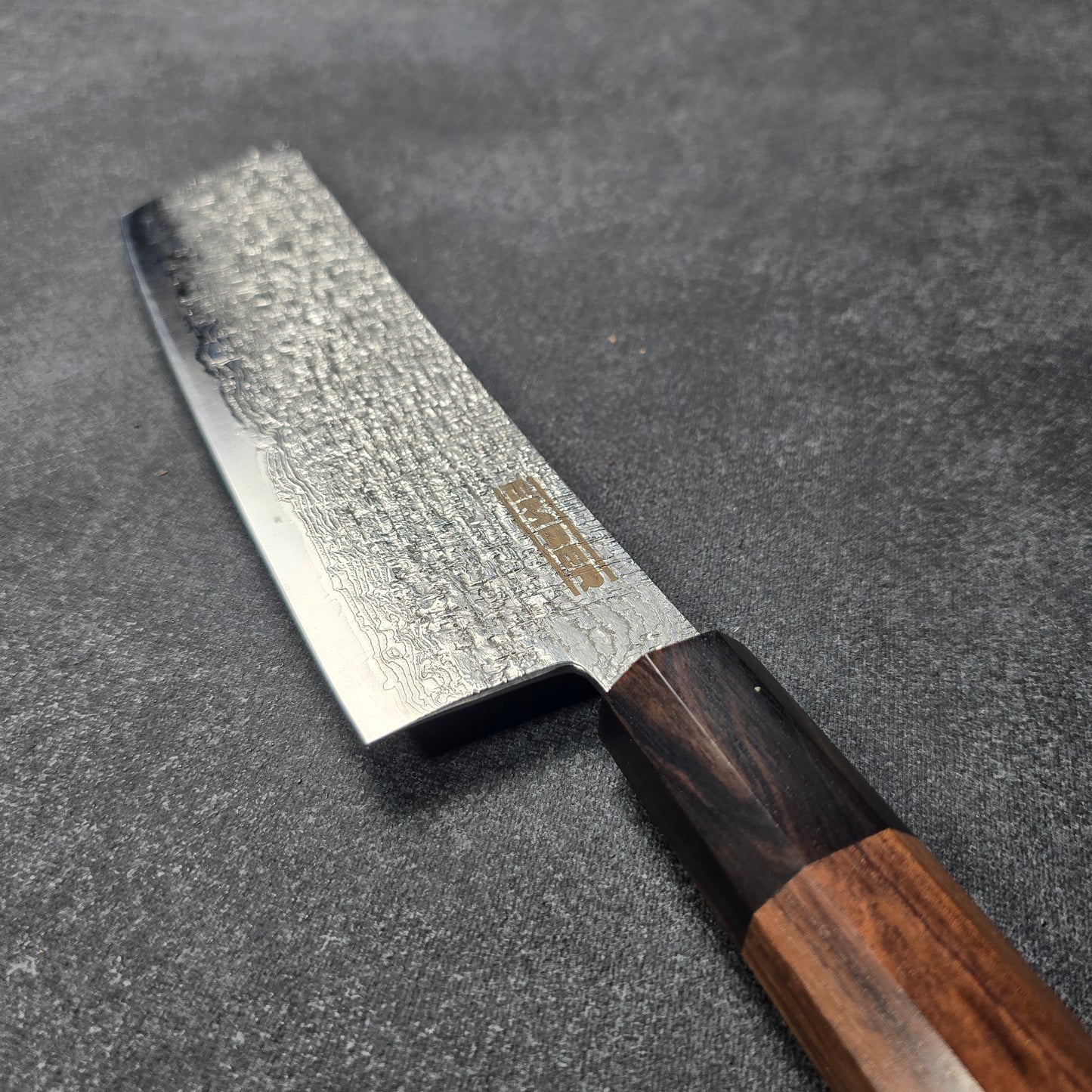 RAKU! NAKIRI TEXTURIZADO Y DAMASCO 7"