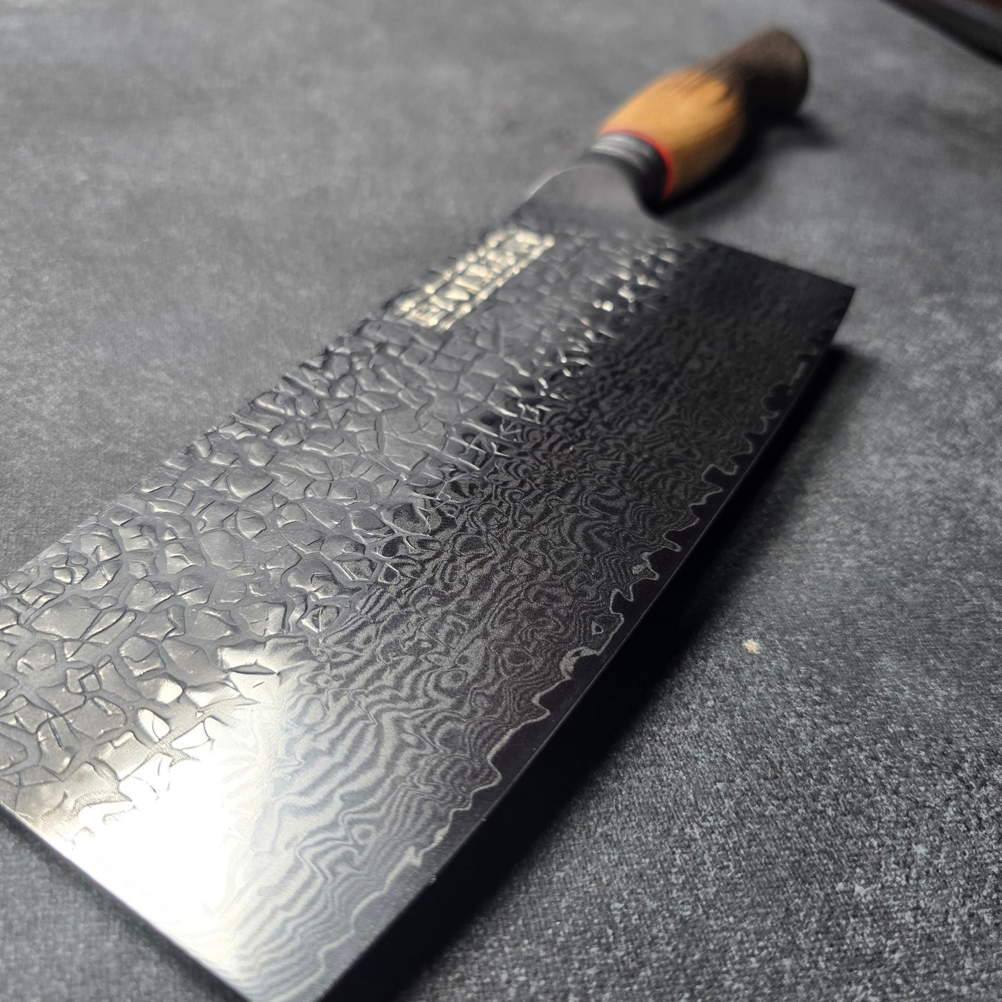 ASKA! CUCHILLO DE CHEF ORIENTAL STONEWASH Y DAMASCO 8"