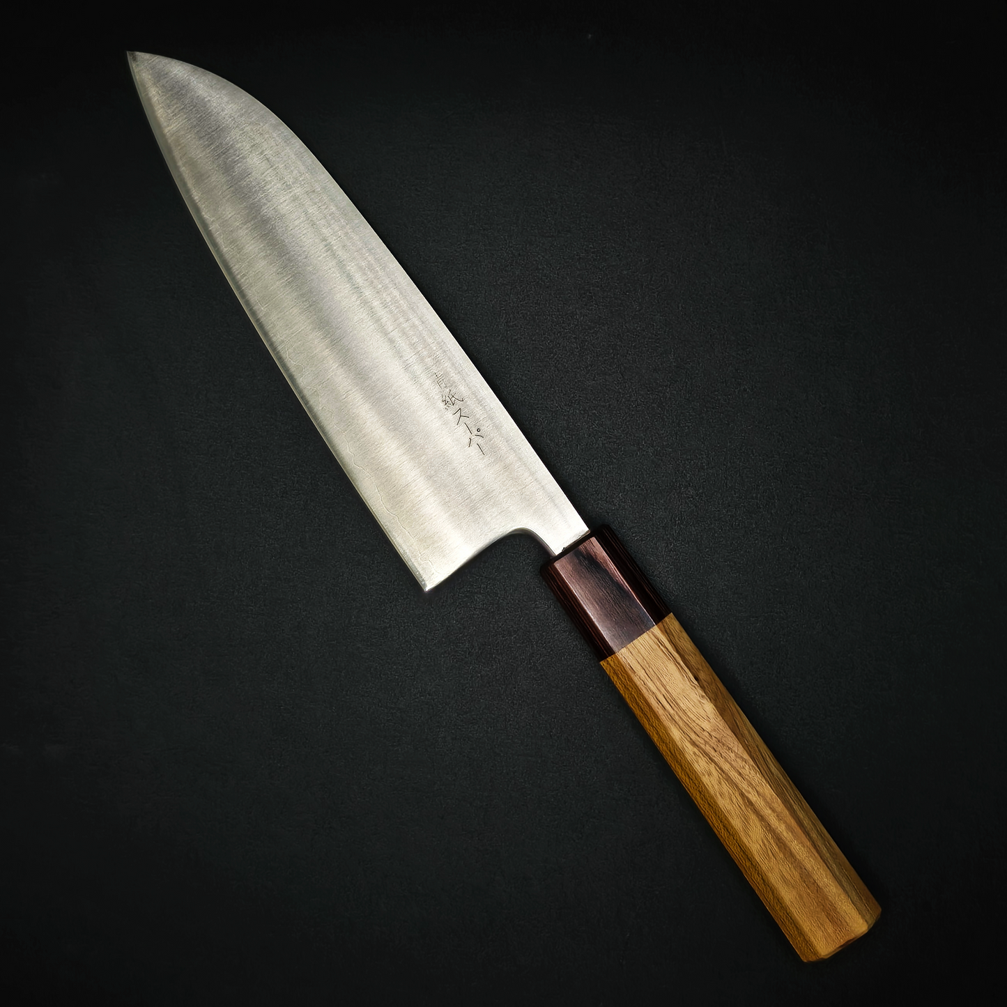 JAPONES: SANTOKU 165mm AOGAMI SUPER MANGO EN KEYAKI