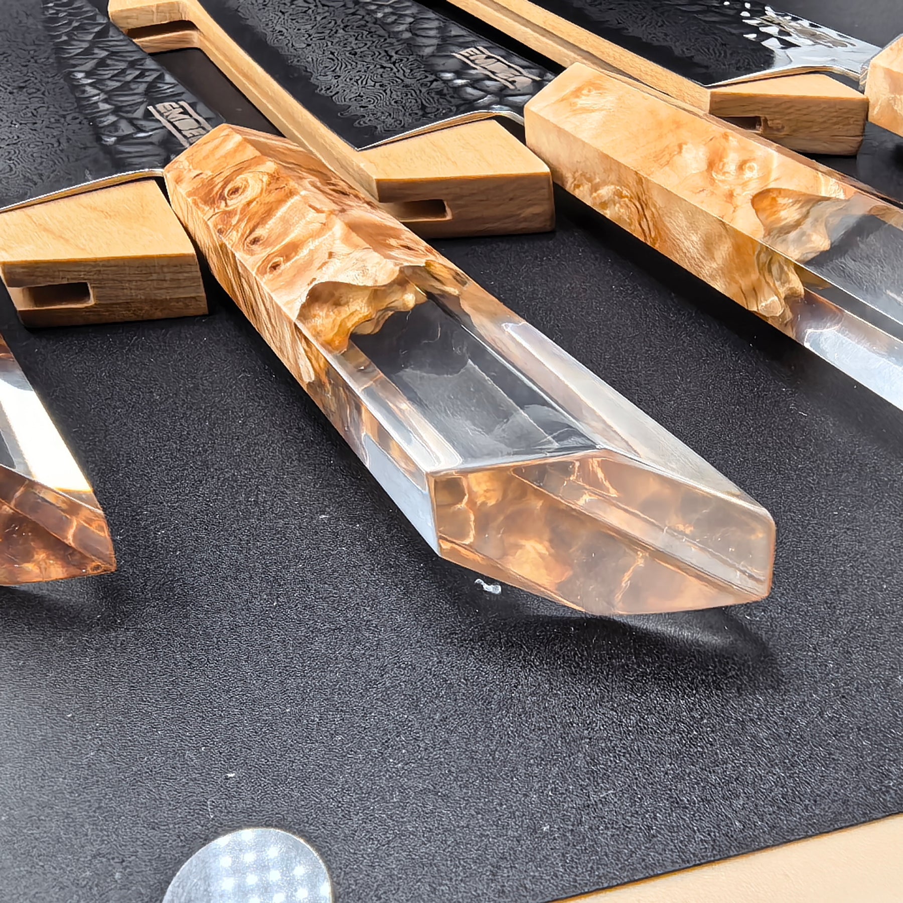 KA! KIRITZUKE 8" ACERO AUS10 + SAYA MADERA