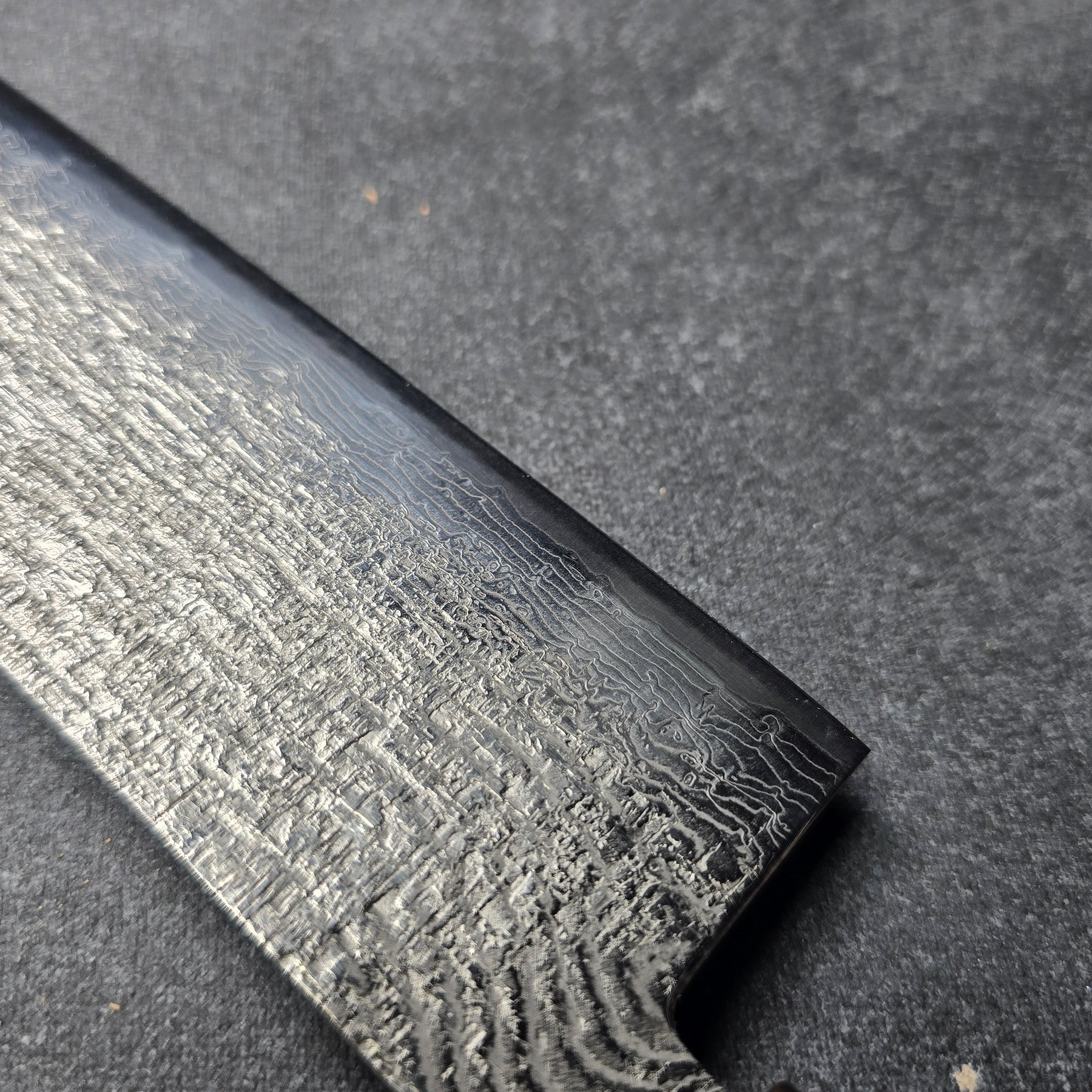 RAKU! NAKIRI TEXTURIZADO Y DAMASCO 7"
