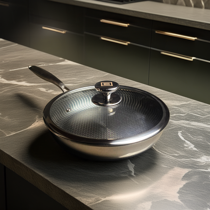 SARTEN HIBRIDO TRI-PLY 28CM CON TAPA!