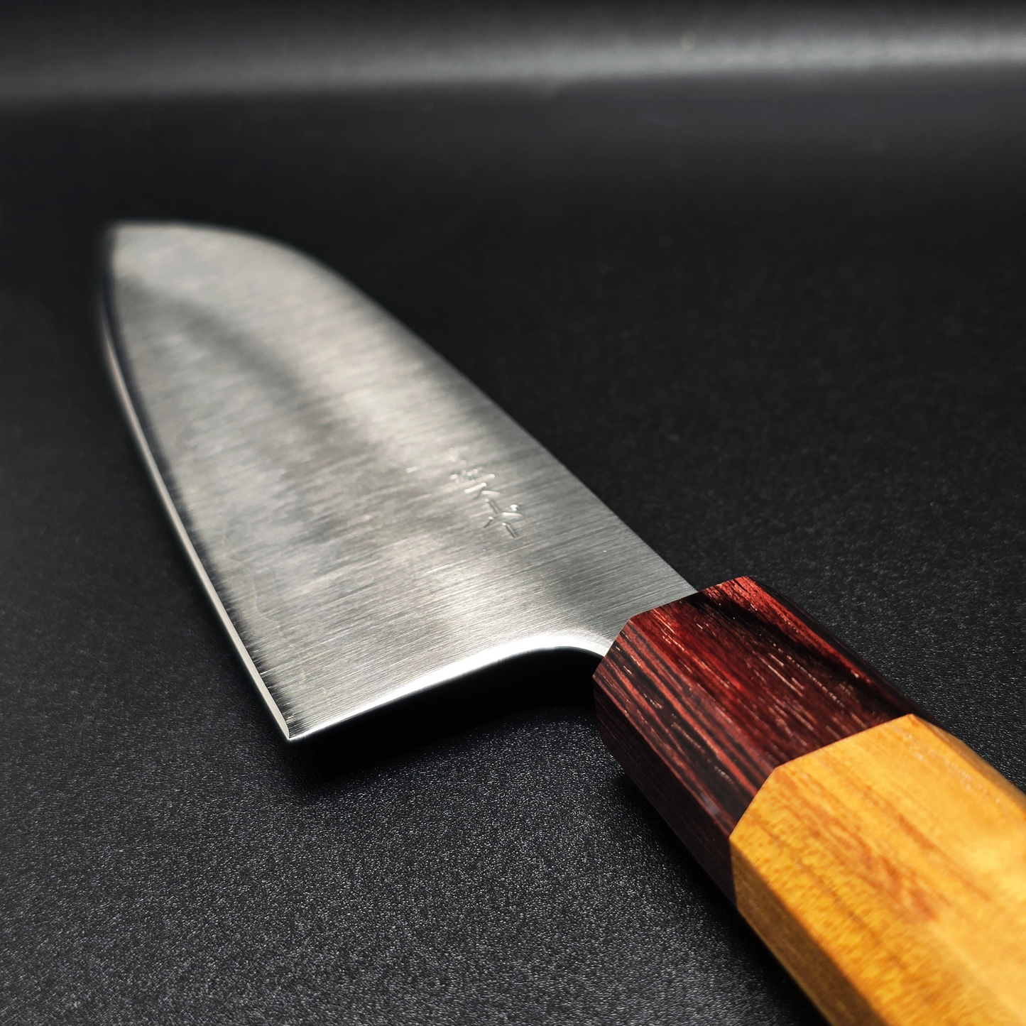 JAPONES: SANTOKU 165mm AOGAMI SUPER MANGO EN KEYAKI