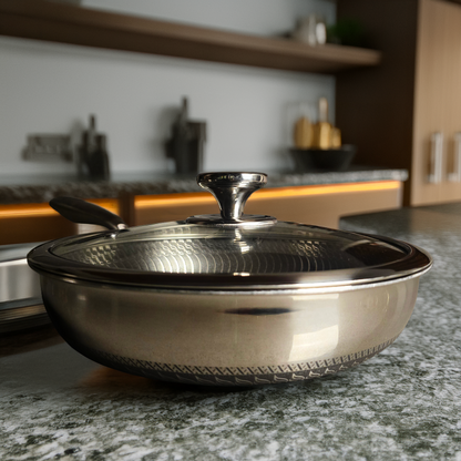 SARTEN HIBRIDO TRI-PLY 28CM CON TAPA!