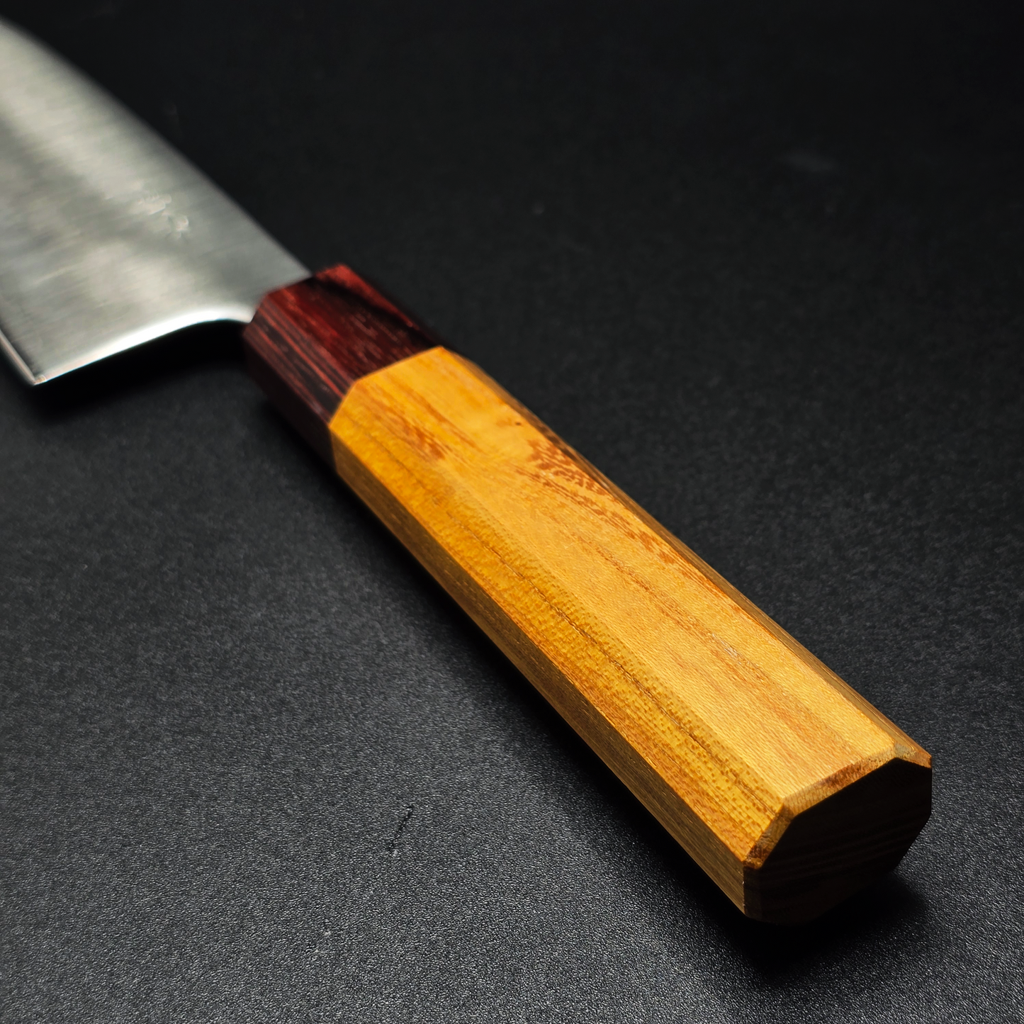 JAPONES: SANTOKU 165mm AOGAMI SUPER MANGO EN KEYAKI