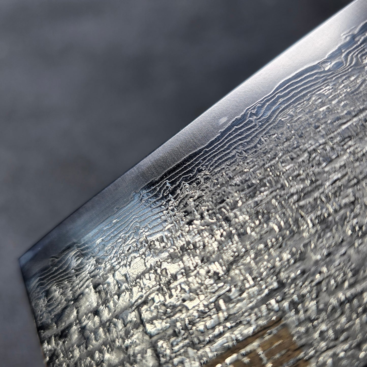 RAKU! NAKIRI TEXTURIZADO Y DAMASCO 7"