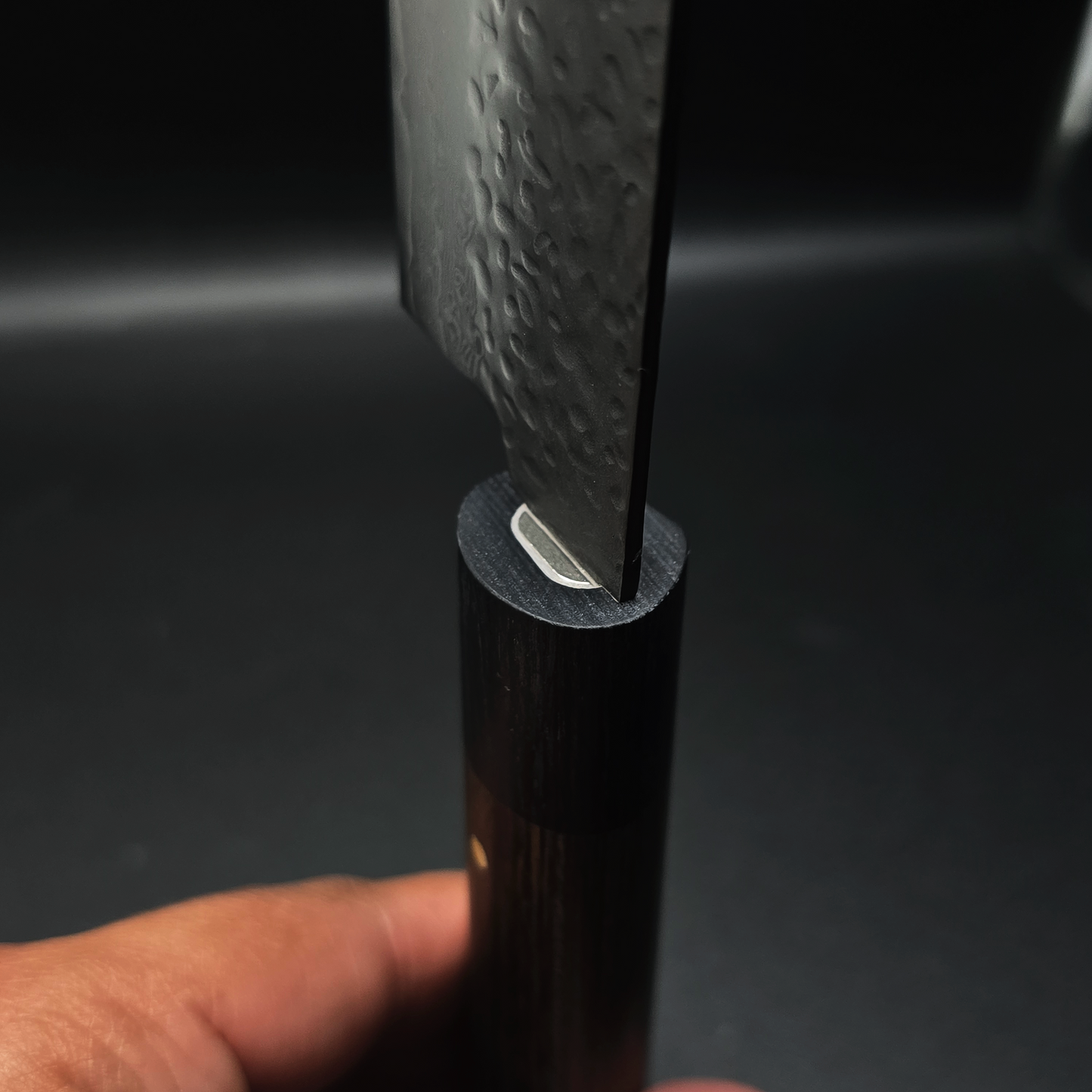 JAPONES: NAKIRI 150mm GEN BLACK DAMASCO NEGRO VG-10 MANGO EN PAKKAWOOD NEGRA