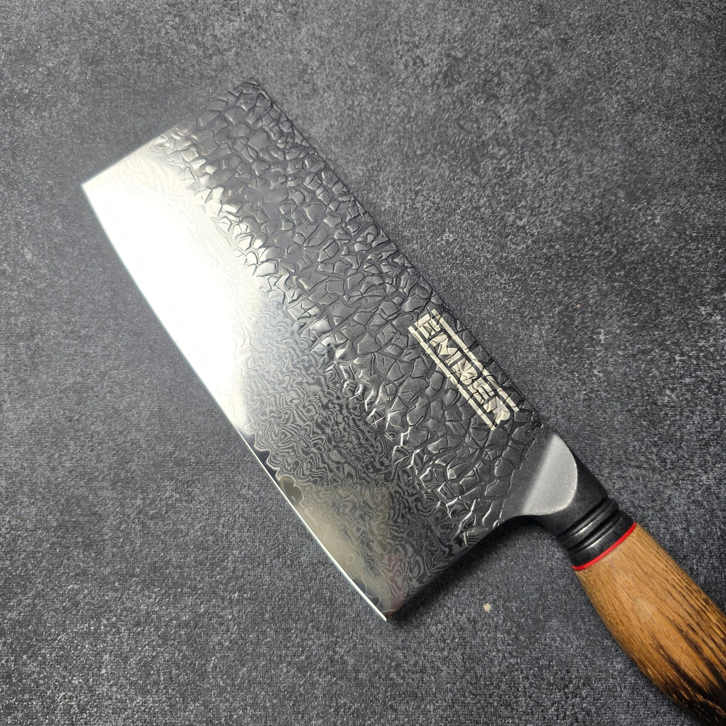 ASKA! CUCHILLO DE CHEF ORIENTAL STONEWASH Y DAMASCO 8"