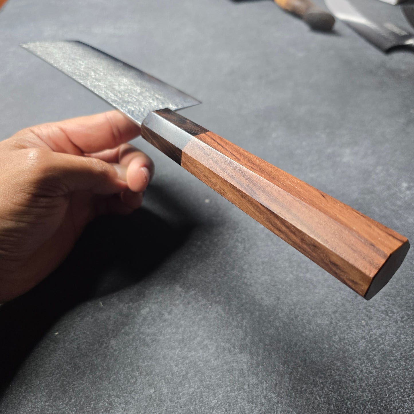 RAKU! NAKIRI TEXTURIZADO Y DAMASCO 7"