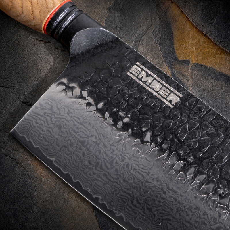 ASKA! CUCHILLO DE CHEF ORIENTAL STONEWASH Y DAMASCO 8"