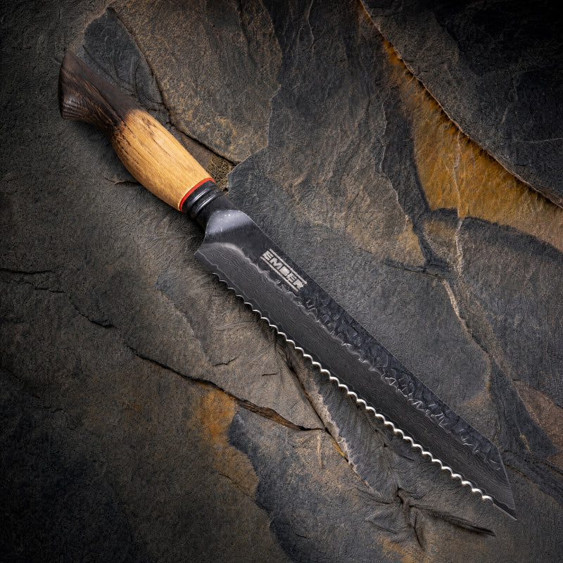ASKA! SERRADO (PAN) STONEWASH Y DAMASCO 8"