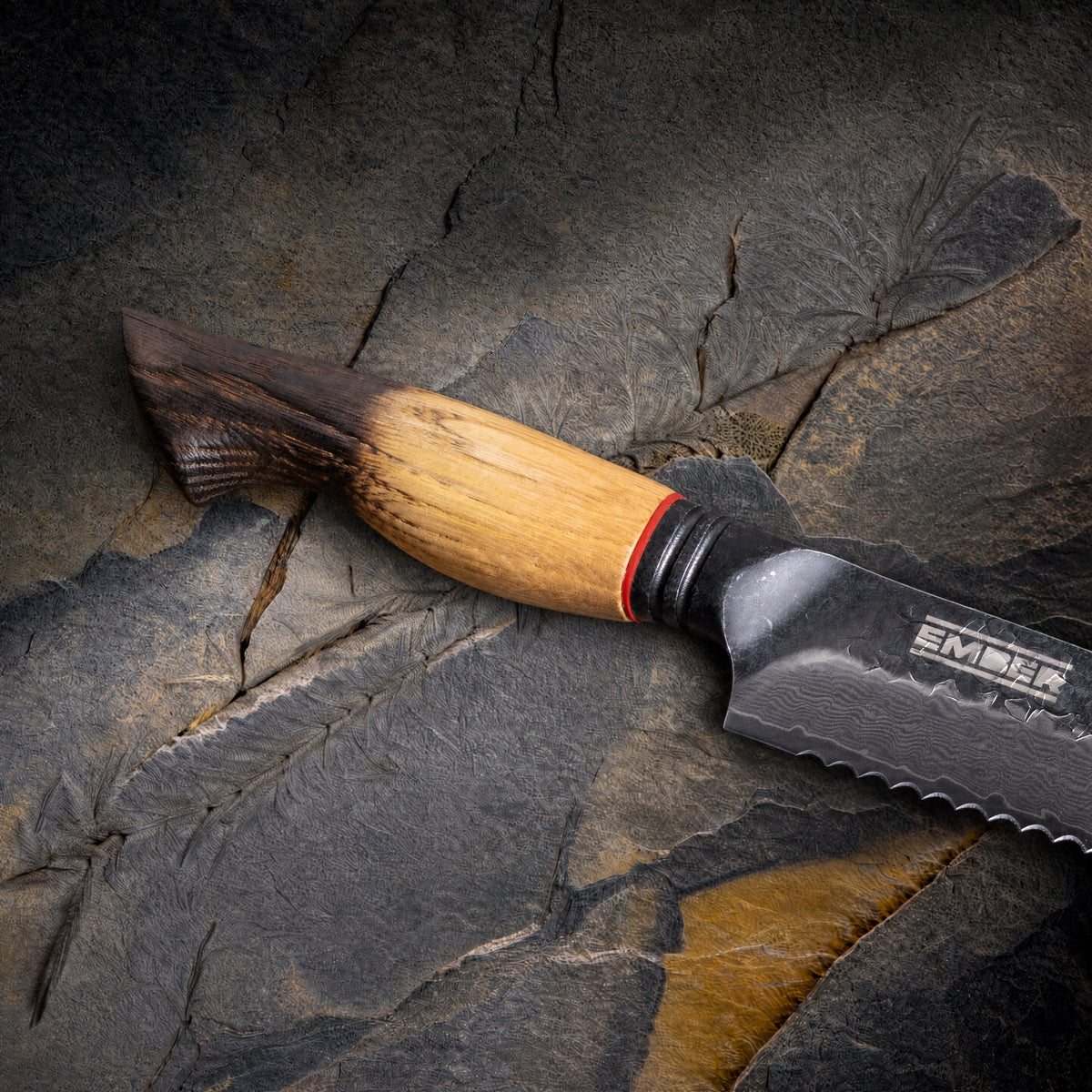 ASKA! SERRADO (PAN) STONEWASH Y DAMASCO 8"