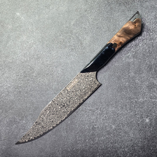 DASTAN CUCHILLO DE CHEF 8" Acero de Damasco recubrimiento DLC