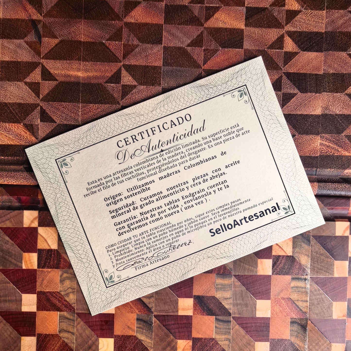 Tabla END-GRAIN VERTICE 5cm de Espesor