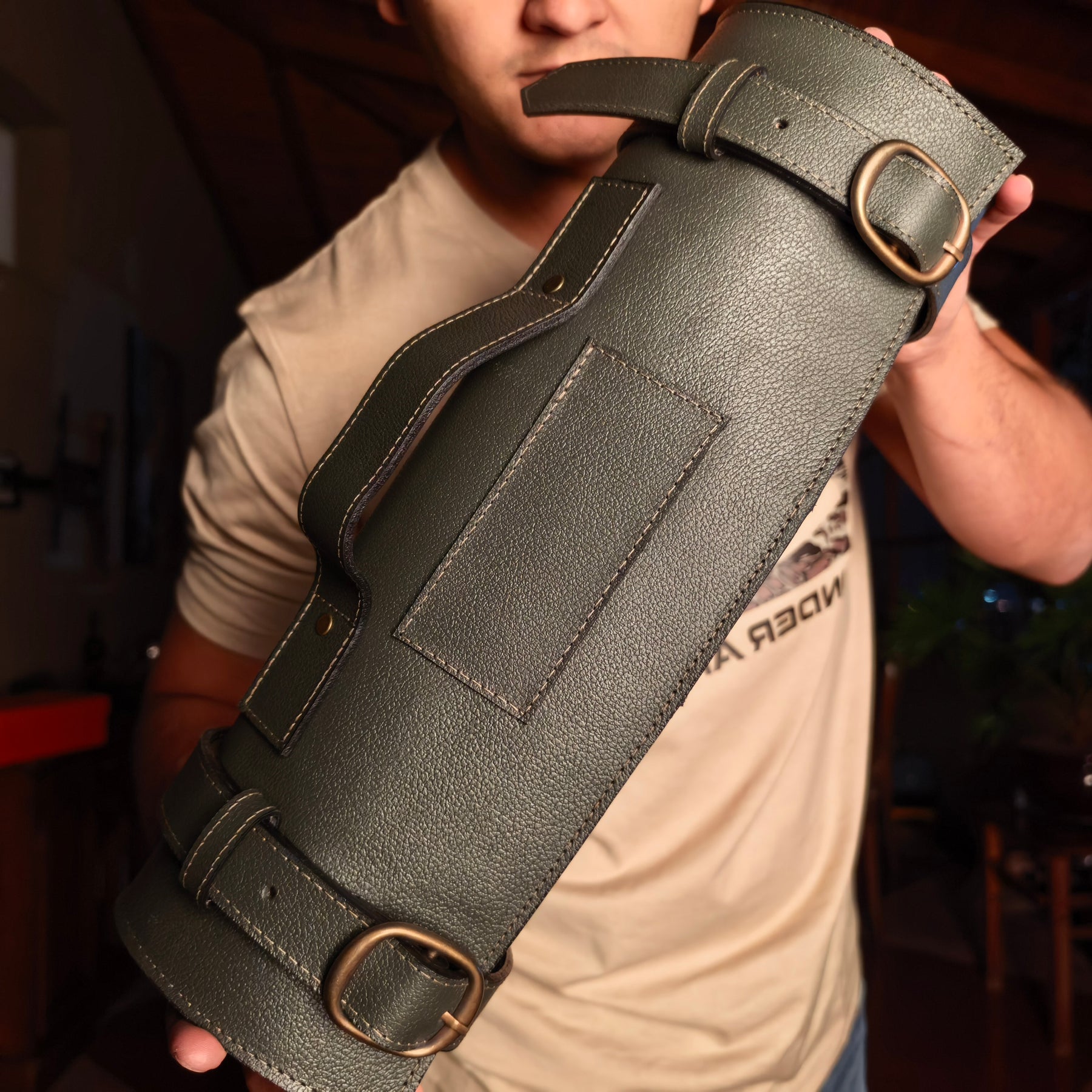 Porta Cuchillos x 12 - VERDE MILITAR