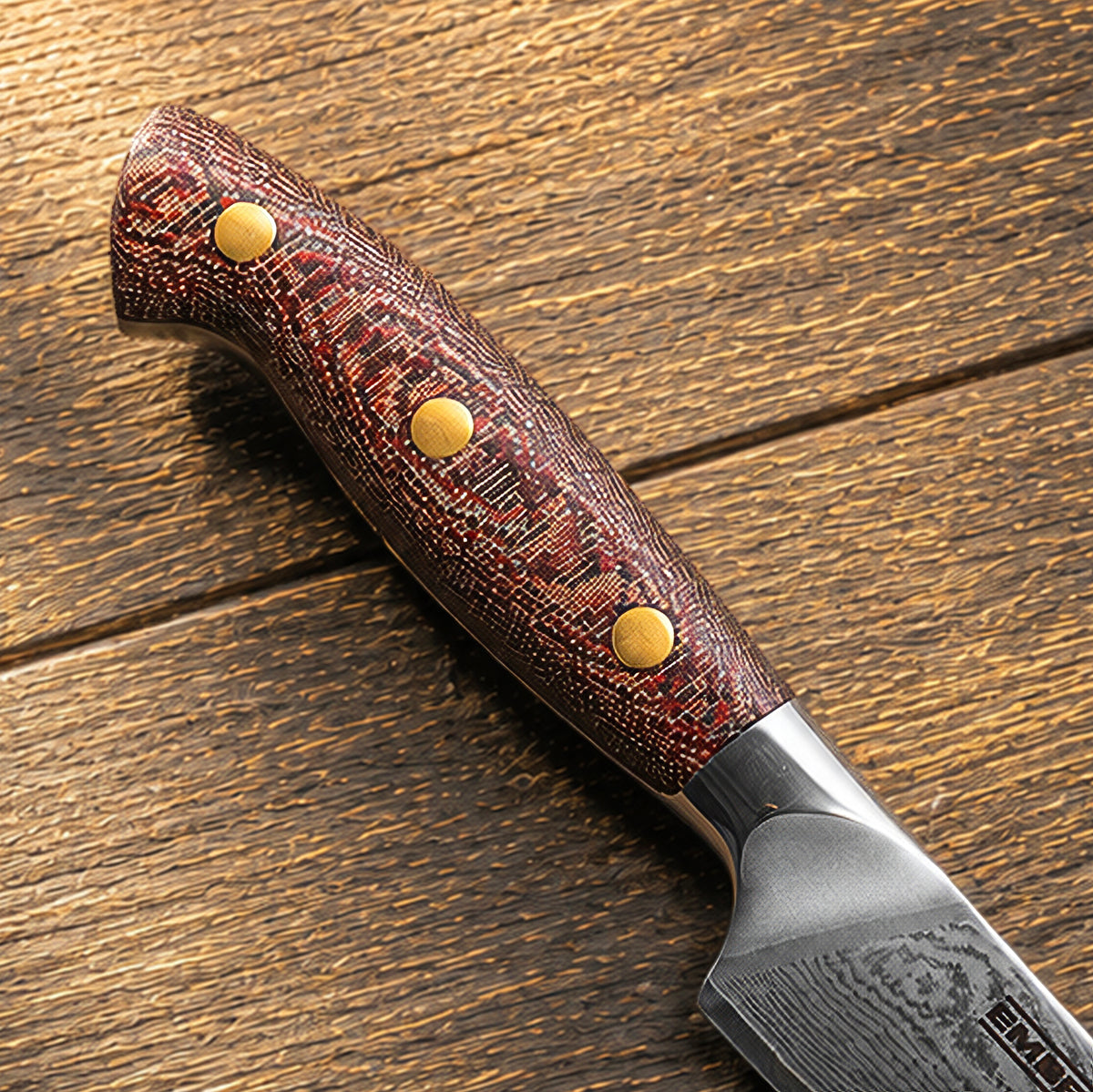 SET MESA ACERO VG10 + MICARTA PITON  - 4 PIEZAS