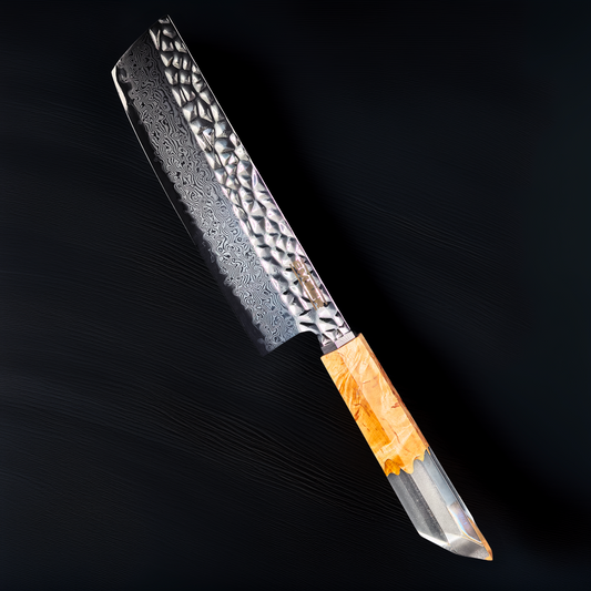 KA! NAKIRI 7" ACERO AUS10 + SAYA MADERA