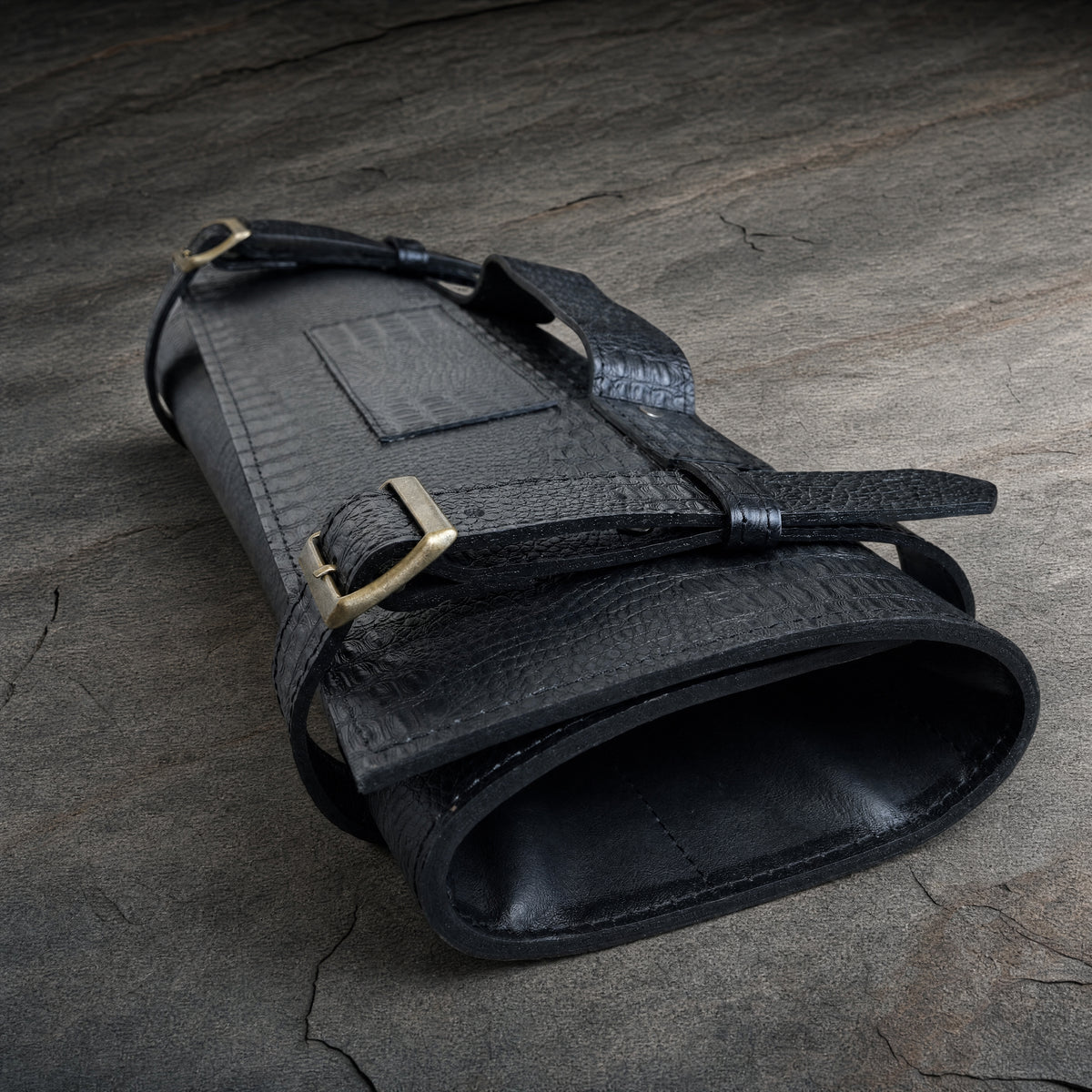 Porta Cuchillos x 12 - CROC ALL BLACK