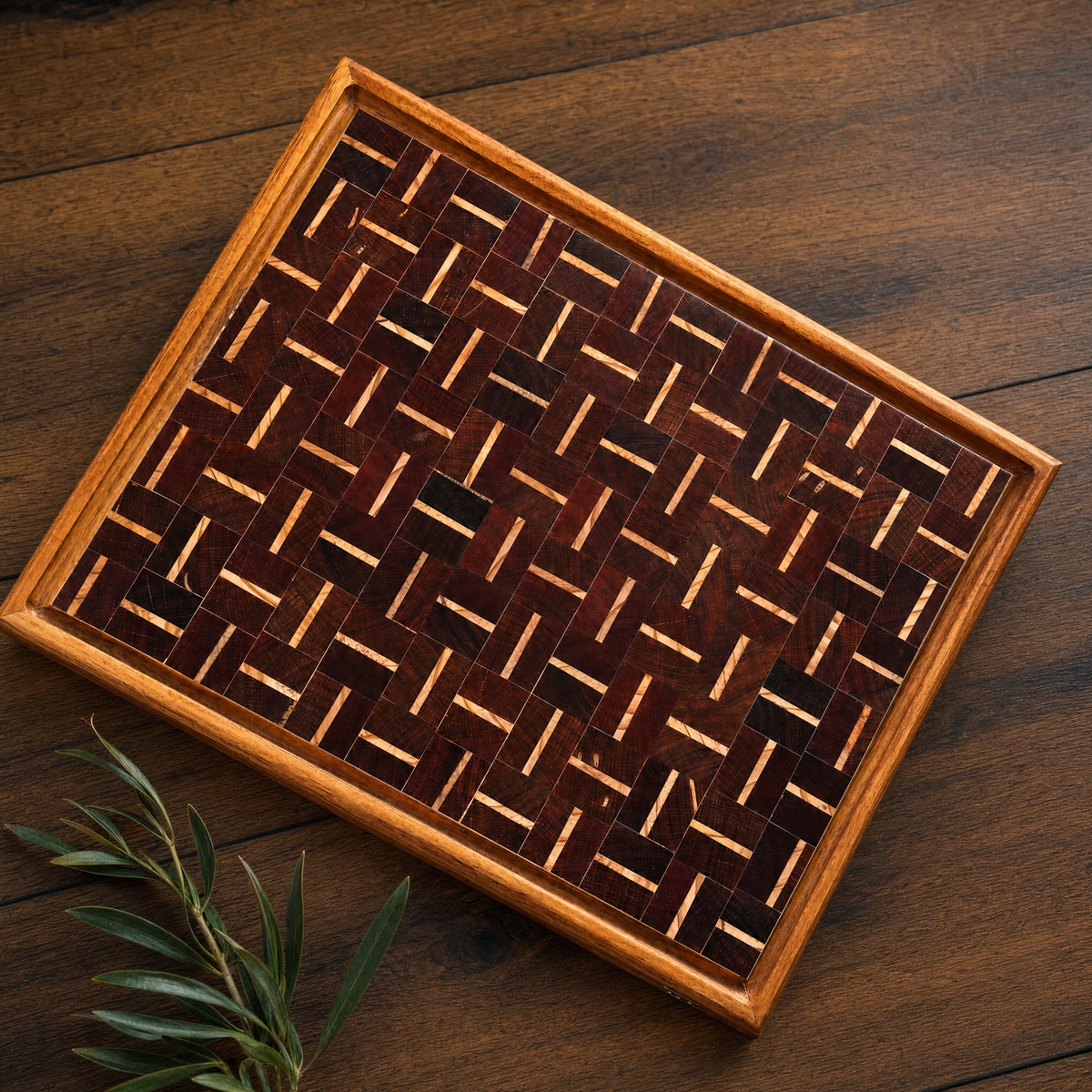Tabla TERRA Edicion Especial - Granadillo Colombiano + Teca - 44x32x5cm